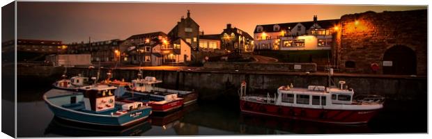 Seahouses panorama Canvas Print by Northeast Images