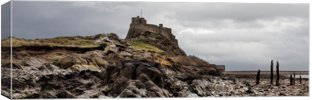 Lindisfarne Castle on Holy Island Canvas Print by Northeast Images