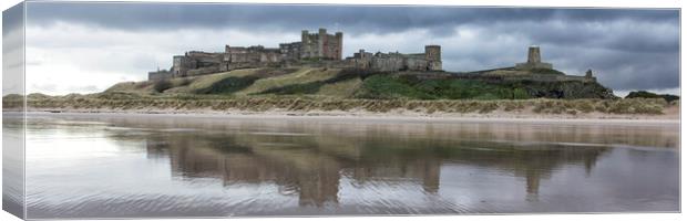 Bamburgh Castle Panoramic Canvas Print by Northeast Images