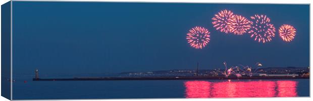 Roker Fireworks Canvas Print by Northeast Images