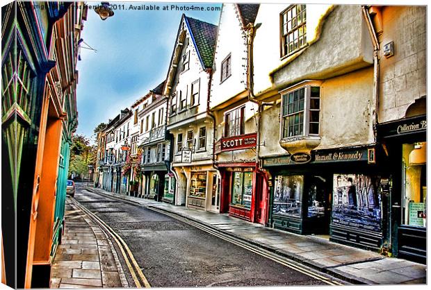 Low Petergate - City of York Canvas Print by Trevor Kersley RIP