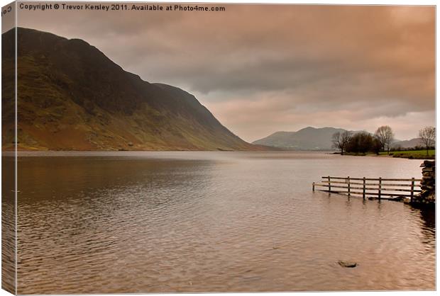 Morning at Buttermere Canvas Print by Trevor Kersley RIP