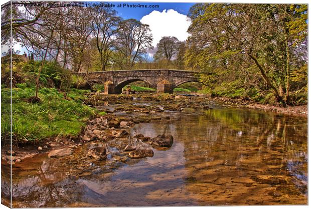 The Bridge at Arncliffe Canvas Print by Trevor Kersley RIP