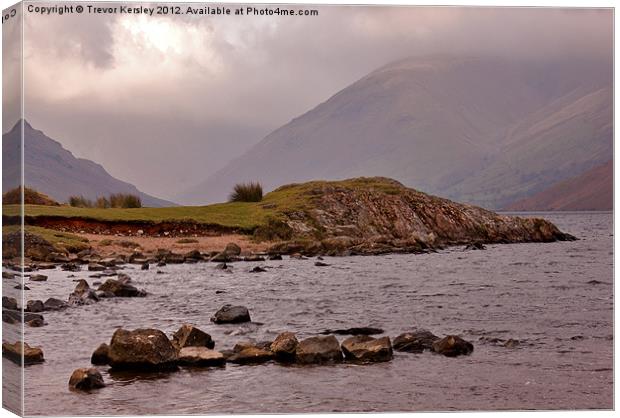 Lake View - WastWater Canvas Print by Trevor Kersley RIP