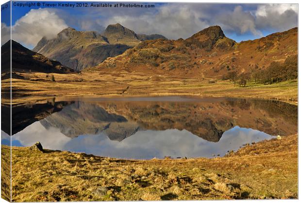 Reflections - Lake District Canvas Print by Trevor Kersley RIP
