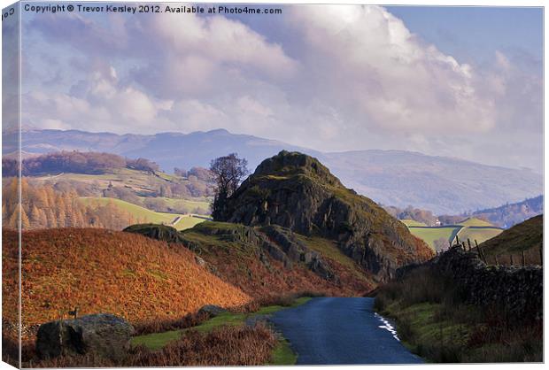 Wrynose Pass View Lake District Canvas Print by Trevor Kersley RIP