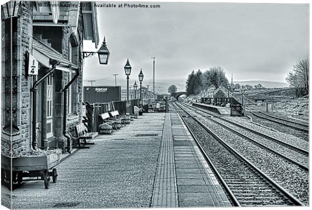 Ribblehead Station Yorks Dales Canvas Print by Trevor Kersley RIP
