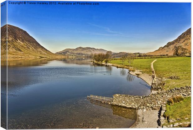 Buttermere Lake District Canvas Print by Trevor Kersley RIP