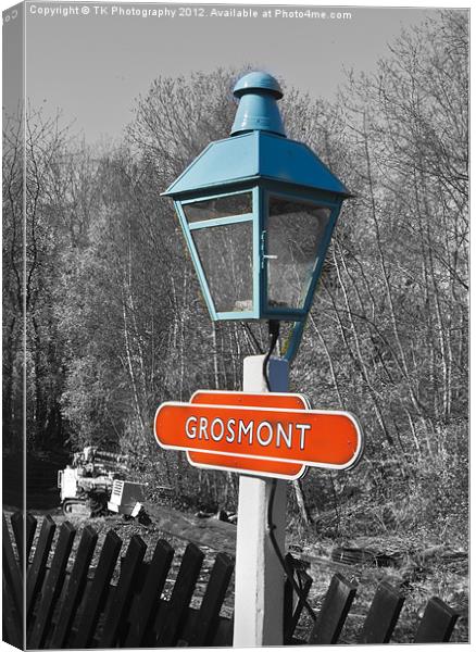 Grosmont Platform Light Canvas Print by Trevor Kersley RIP