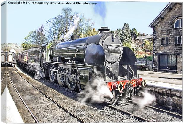 Steam at Grosmont NYMR Canvas Print by Trevor Kersley RIP