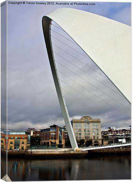 Gateshead Millennium Bridge Canvas Print by Trevor Kersley RIP