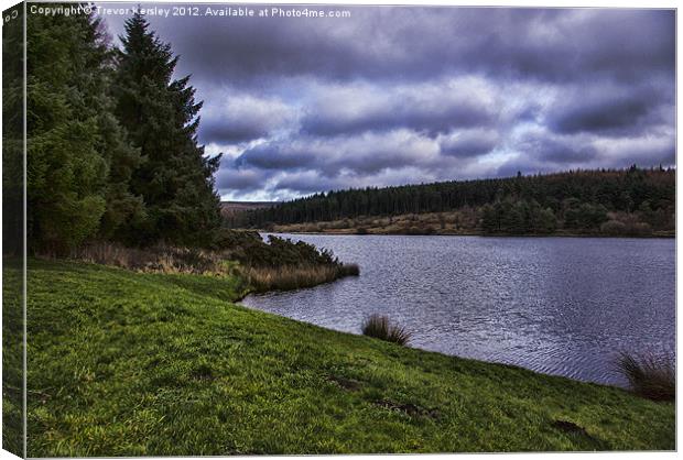 Cod Beck Reservior Canvas Print by Trevor Kersley RIP