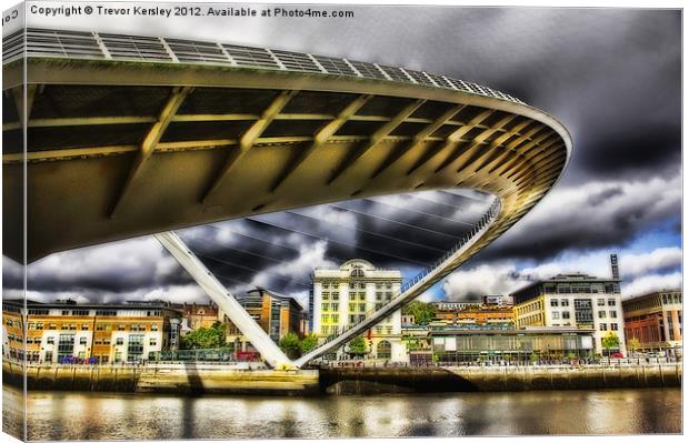 The Millennium Bridge Canvas Print by Trevor Kersley RIP