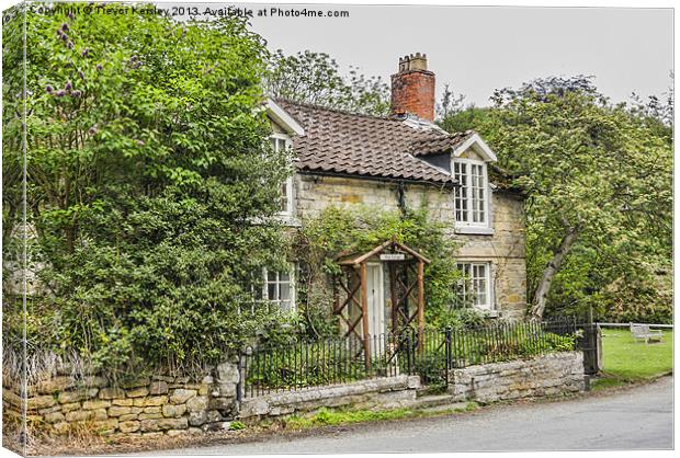 Country Cottage Lastingham Canvas Print by Trevor Kersley RIP