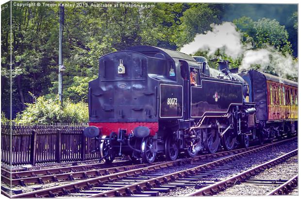Steam at Grosmont Canvas Print by Trevor Kersley RIP
