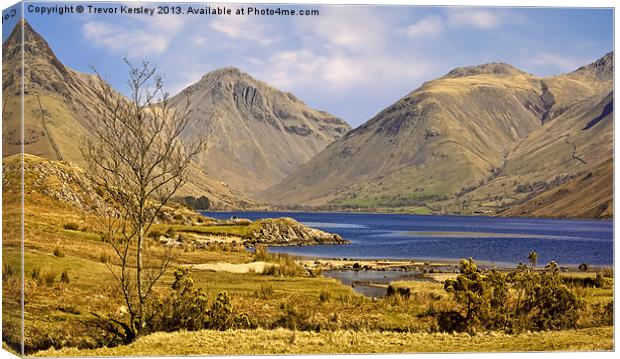 WastWater Lake District Canvas Print by Trevor Kersley RIP
