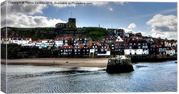 Whitby View Canvas Print by Trevor Kersley RIP