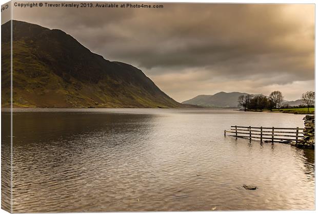 Morning at Buttermere Canvas Print by Trevor Kersley RIP