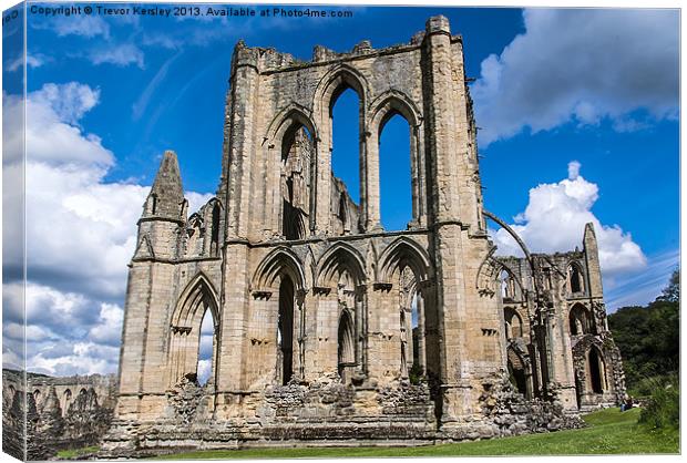 Rievaulx Abbey Canvas Print by Trevor Kersley RIP