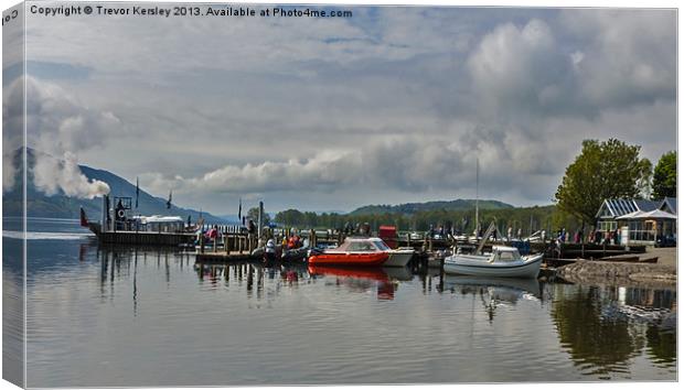 Coniston Boating Centre Canvas Print by Trevor Kersley RIP
