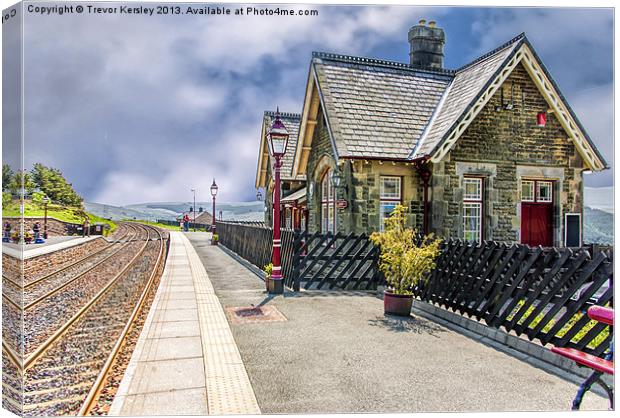 Dent Railway Station Cumbria Canvas Print by Trevor Kersley RIP
