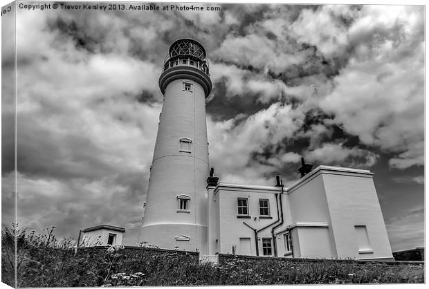 Flamborough Head Lighthouse Canvas Print by Trevor Kersley RIP