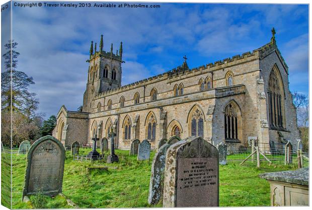 St Andrews Aysgarth Canvas Print by Trevor Kersley RIP