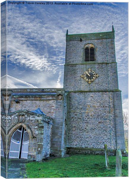 Holy Trinity Wensley Canvas Print by Trevor Kersley RIP