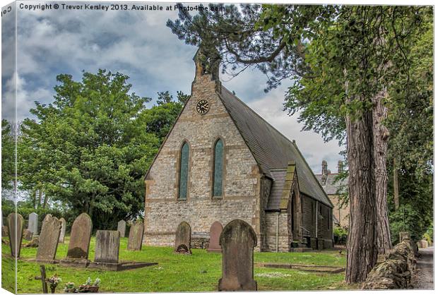 Newton on Rawcliff Church Canvas Print by Trevor Kersley RIP