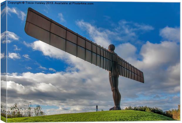The Angel of the North Canvas Print by Trevor Kersley RIP