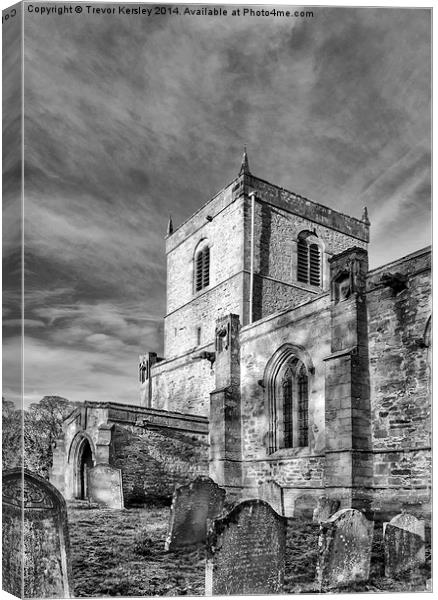 Holy Trinity Wensley Canvas Print by Trevor Kersley RIP