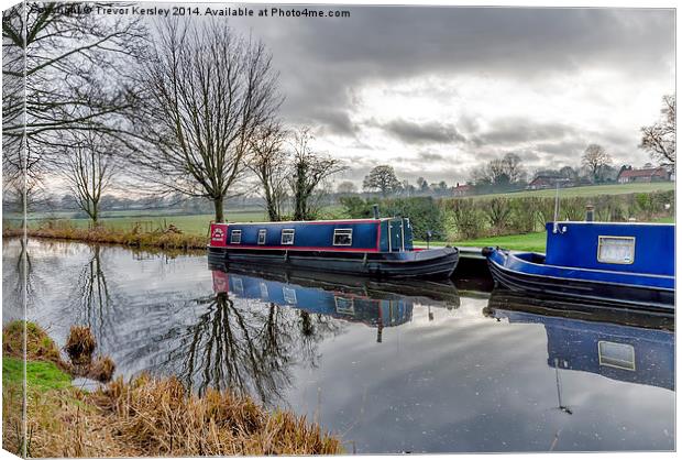 Ripon Canal Canvas Print by Trevor Kersley RIP