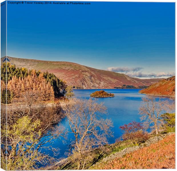 Autumn at Haweswater Canvas Print by Trevor Kersley RIP