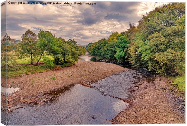River Swale in Autumn Canvas Print by Trevor Kersley RIP