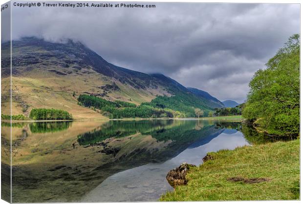 Buttermere Reflections Canvas Print by Trevor Kersley RIP
