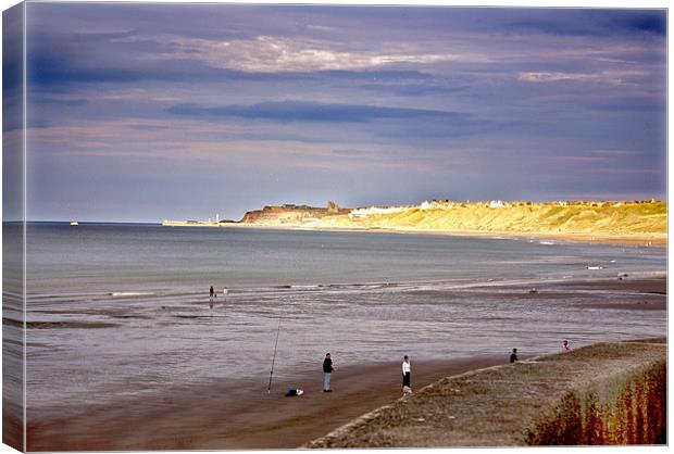 Sandsend to Whitby Canvas Print by Trevor Kersley RIP