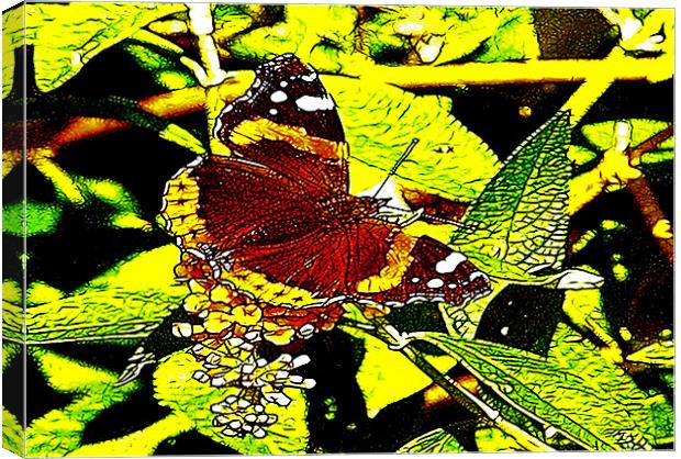 Fractal Butterfly Canvas Print by Trevor Kersley RIP