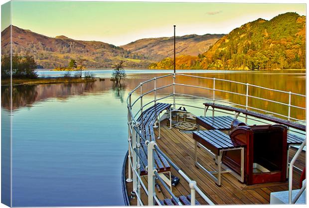 I am Sailing - Ullswater Canvas Print by Trevor Kersley RIP