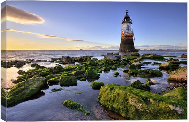 Plover Scar Lighthouse Canvas Print by Jason Connolly