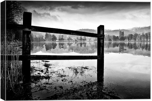 Moody Coniston Canvas Print by Jason Connolly