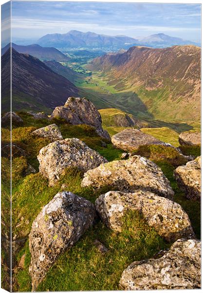 The Newlands Valley, Cumbria Canvas Print by Jason Connolly