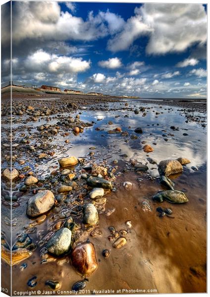 Seaside Reflections Canvas Print by Jason Connolly