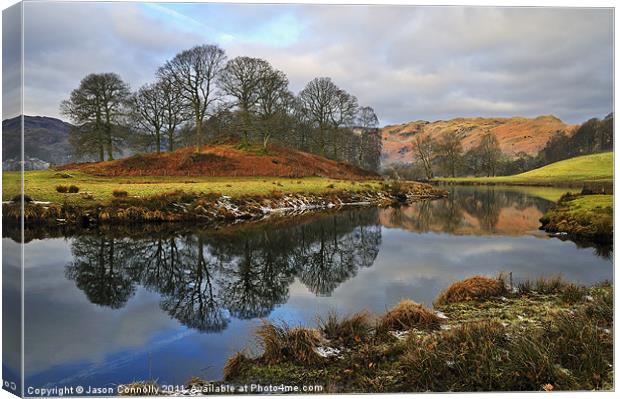 The Brathay, Elterwater Canvas Print by Jason Connolly