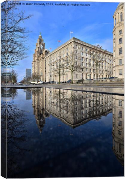 The Waterfront, Liverpool. Canvas Print by Jason Connolly