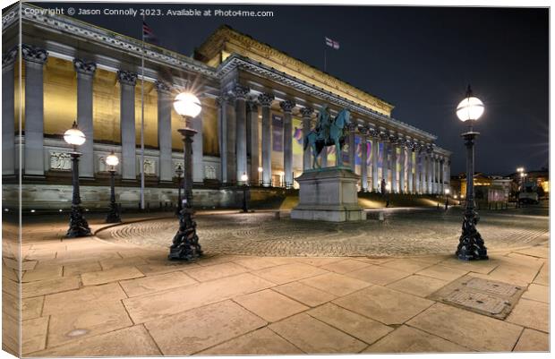 St George's Hall, Liverpool. Canvas Print by Jason Connolly