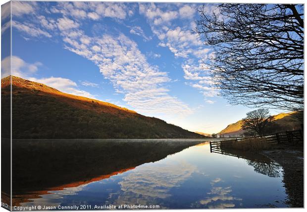 Brotherswater reflections Canvas Print by Jason Connolly