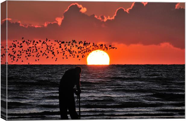 The Sunset Wormer Canvas Print by Jason Connolly