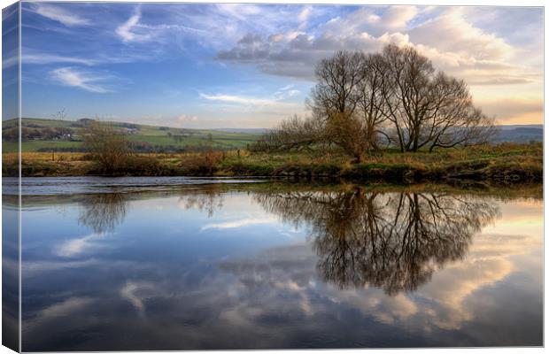 Views Across The River Lune Canvas Print by Jason Connolly