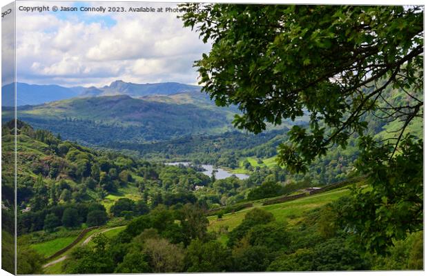 Rydalwater views, Cumbria. Canvas Print by Jason Connolly