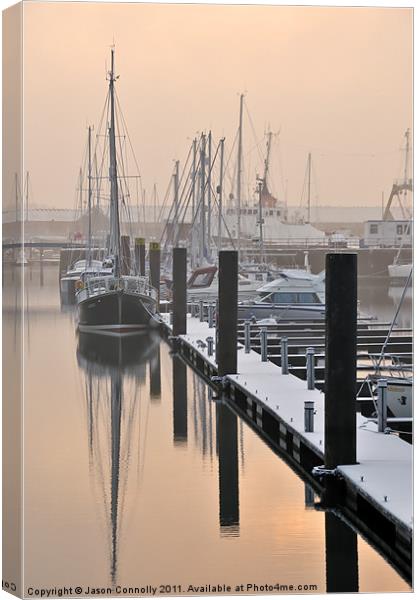 Frosty Freeport Canvas Print by Jason Connolly